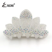 8,7 см дизайн модные стразы цветок лотоса заколки для волос ацетат головные уборы аксессуары для женщин девушек ювелирные изделия(EY820002