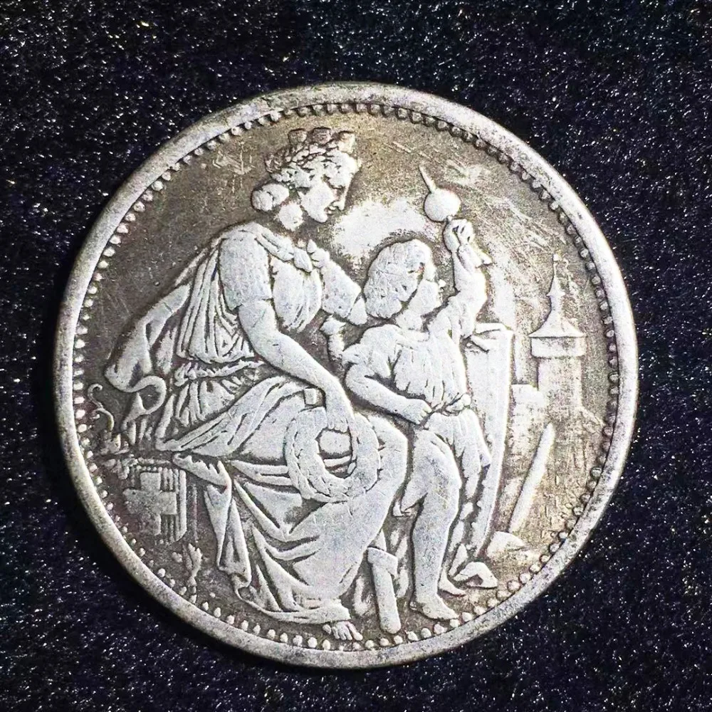 

1865 schaffhausen 5 francs Silver Copy Coin Commemorative Coin Collection elvis presley Ukraine Coins Collectibles Souvenir