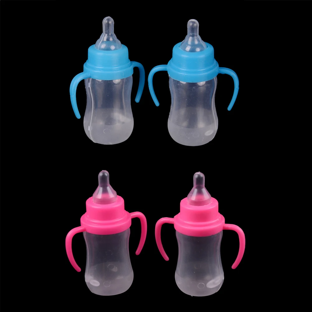 2 шт./компл. бутылки из-под молока, супер майка для малышей с принтом в виде бутылки кукла бутылочка соска для кормления для игрушки куклы