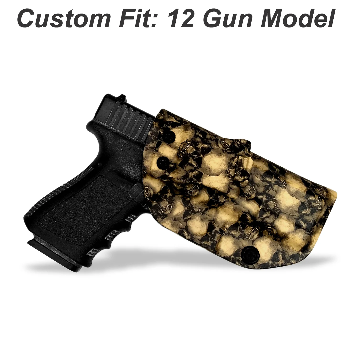 

B.B.F Make Taro Totem IWB KYDEX Gun Holster For: Glock 19 17 23 26 27 28 31 32 43 P320 VP9 Inside Concealed Carry Pistol Case