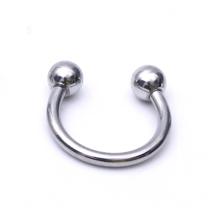 316L Stainless Steel Circular Barbells Horseshoe Nose Ring Lip BCR Body