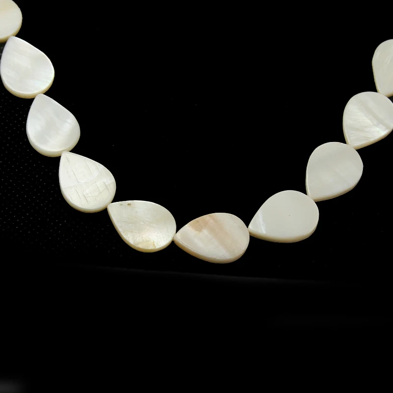 

Hot Sale 13*18mm Teardrop Natural freshwater Shell Beads White MOP Beads for Jewelry & DIY Craft BTA055-01WH