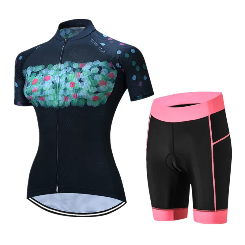 Weimostar женская спортивная велосипедная майка с коротким рукавом велосипедная одежда Pro mtb велосипедная майка трикотаж набор Ropa Ciclismo - Цвет: 3