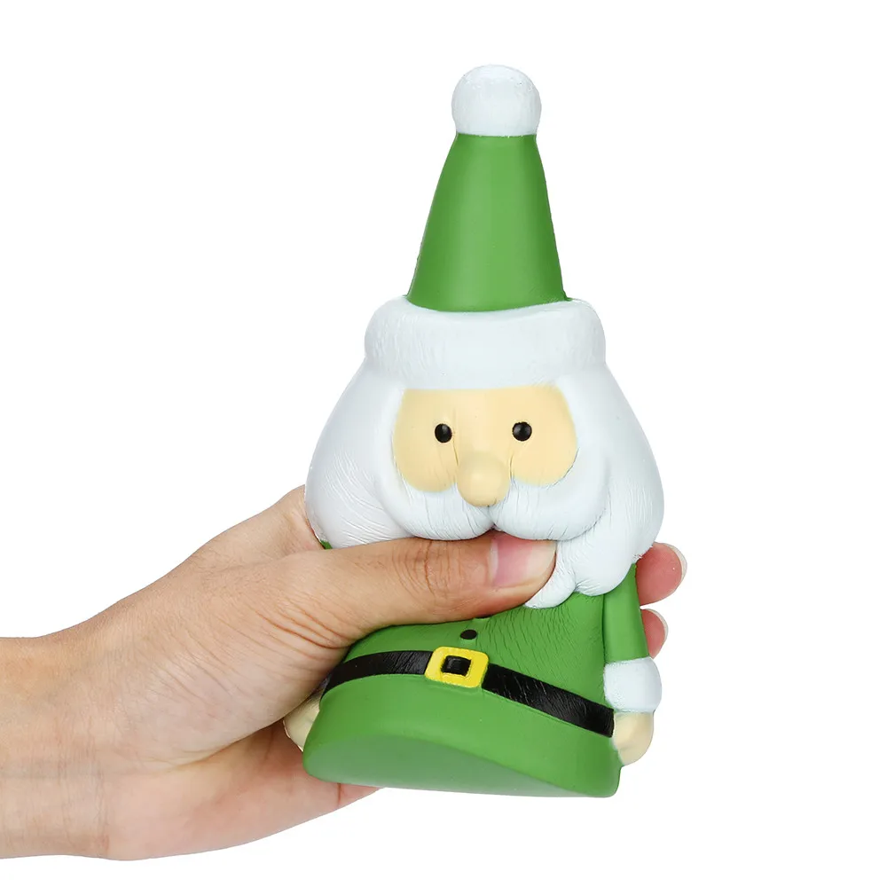 Зеленый Санта Клаус Ароматические Squishies замедлить рост Squeeze игрушки Снятие Стресса Игрушка Головоломка игрушка