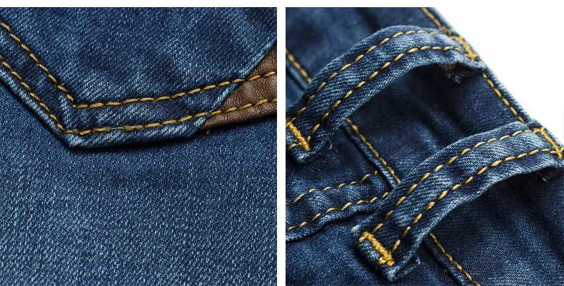 2019 Новый Для мужчин s брендовые джинсы модные Для мужчин Повседневное Slim fit Straight высокого стрейч ноги обтягивающие мужские джинсы черный