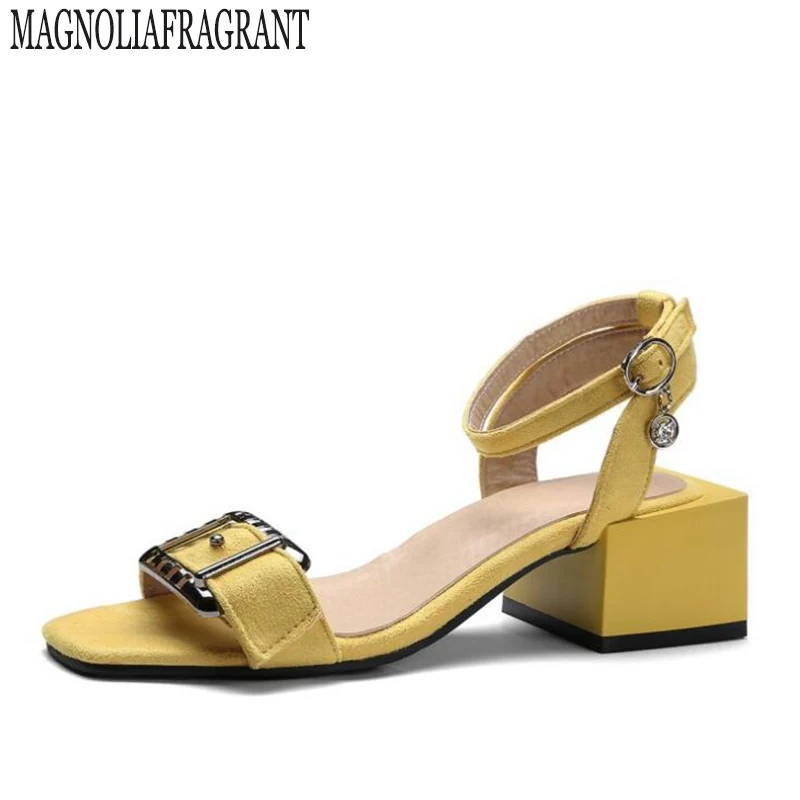 

2017 new Plus size sexy women pumps metal button heels sandals woman sandals thick with women shoes women high heels k57