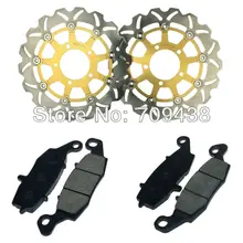 2 X Front Brake Disc Rotor+Pad For KAWASAKI ER6F ER-6F (EX 650) (ABS/Non-ABS) 06-10 ER6N ER-6N (ER 650)(ABS) 06-10