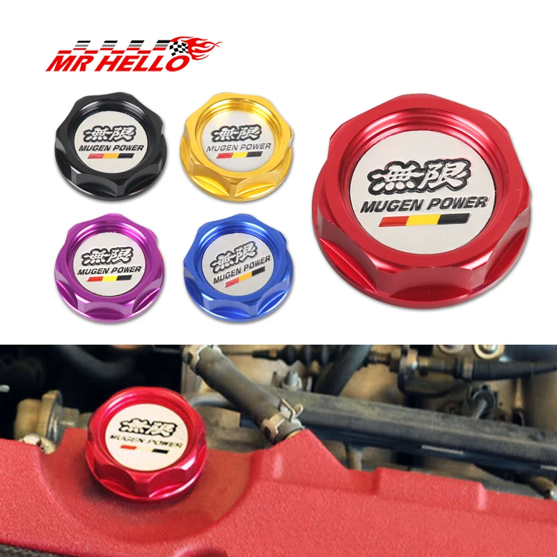 

New Racing Mugen Aluminium Oil cap Fuel Tank Cap Cover for honda