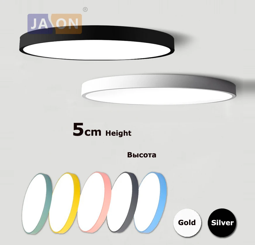  LED Modern Acryl Alloy Round 5cm Super Thin LED Lamp.LED Light.Ceiling Lights.LED Ceiling Light.Cei - 32819267432