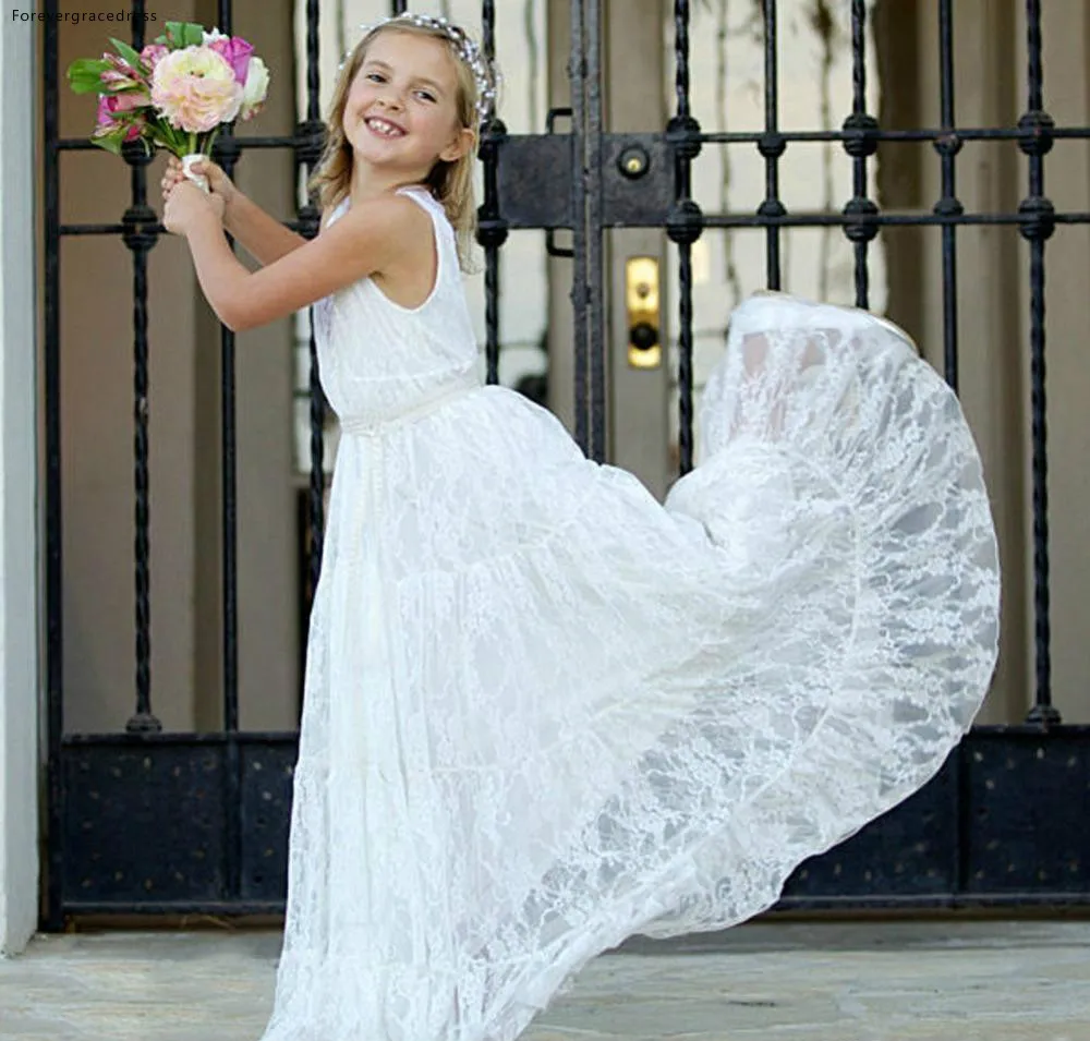 romantic-country-style-boho-lace-flower-girls-dresses-white-v-neck-sheath-designer-for-weddings-juniors-bridesmaids-cheap-long (10)