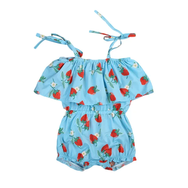 strawberry romper womens