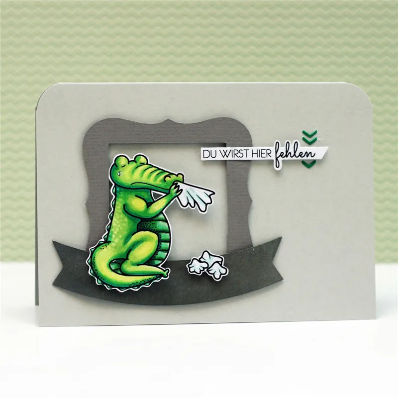 

Crocodile Old Goat Monkey Metal Cutting Dies for Scrapbooking New 2019 Die Cuts for Card Making Craft Dies Stitch Troqueles
