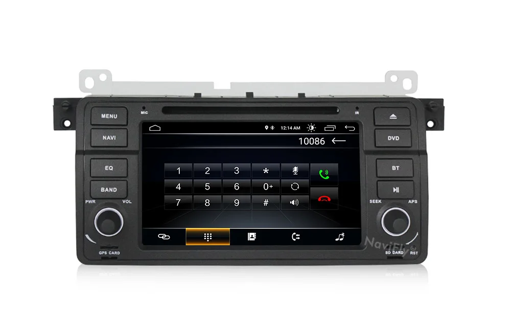 Best Android 8.1 1024*600 Car dvd multimedia player radio audio for BMW E46 M3 With GPS Navigation BT SD USB RDS free MAP MIC Canbus 12