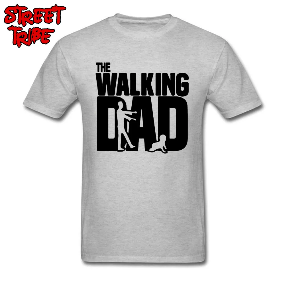 Walking Dad T shirt Men Letter Grey Tshirt Print Funny Father Day