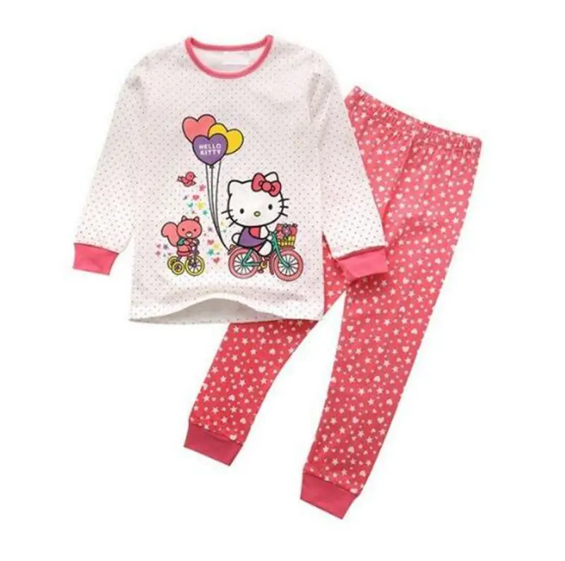 В розницу! Детская одежда для сна для девочек; детские пижамы с рисунком русалки; Детская Новогодняя домашняя одежда; пижамы для девочек; комплект одежды с длинными рукавами - Цвет: Color as shown