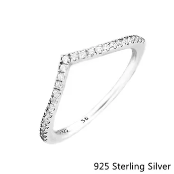 

CKK 925 Sterling Silver Shimmering Wish Rings For Women Original Fashion Jewelry Making Anniversary Gift