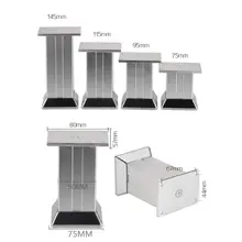 4 шт 4 шт металлическая мебель ножки, квадратный ТВ шкаф диван ванная комната шкаф опорные ножки, сменные мебельные аксессуары серебро
