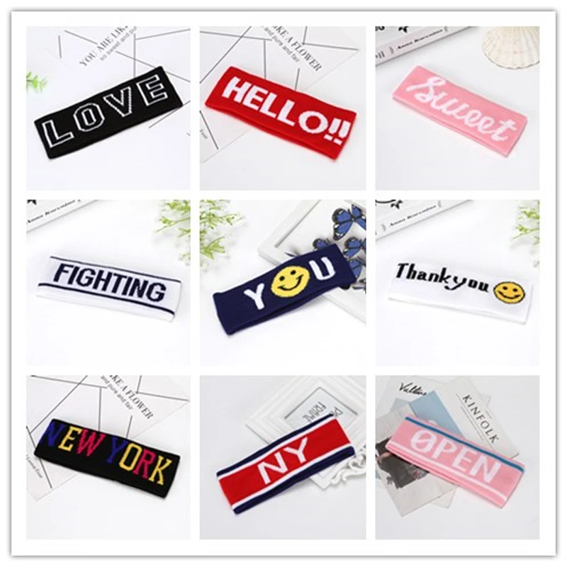 SP&CITY Sporty Style Letter Patterned Headwear Unisex Cool Headbands Korea Japan Hip Pop Women