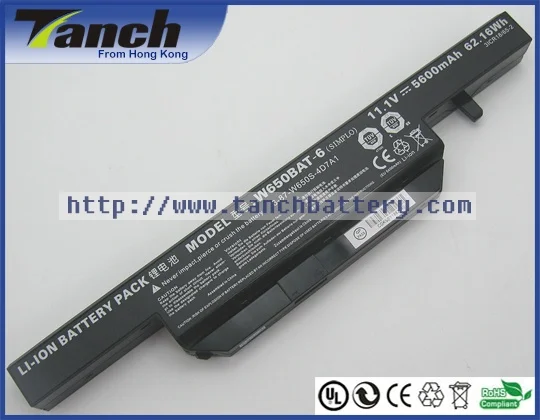 

6-87-W650S-4D4A2 W650BAT-6 Laptop Battery for CLEVO W650SC W650SF W650RZ W650SR W670SZQ W670SJ Notebook Tablet Batteries