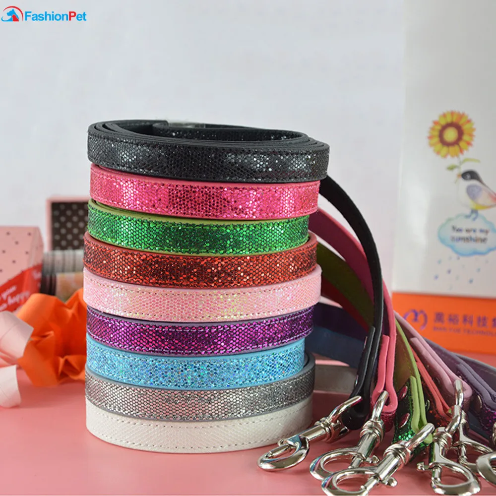 

Hot Sale New Fashion Bright Leather 9 Colors Dog Pet Leash Lead Puppy Cat Leash for Daily Walking