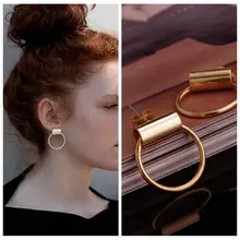 Новые винтажные серьги-гвоздики в стиле панк для женщин, круглые серьги-гвоздики из сплава, модные ювелирные изделия, простые серьги, E17