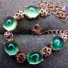 Натуральный пренит браслет цепочка натуральный прехнит Серебро 925 2ct* 5 шт драгоценные камни высококачественные ювелирные изделия# YB18062209