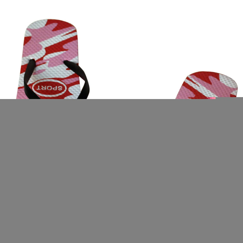 

New Fashion Camouflage Pattern Women Slippers Slip-On Flat Sandals Summer Comfortable Flip Flops Leisure Slippers