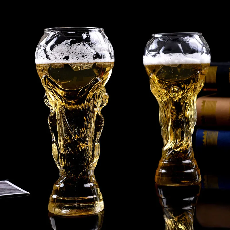 Креативная стеклянная чашка бар хрустальная вода виски вино Питьевая футбольная чашка дизайнерская стеклянная бутылка для вина пива 450 мл