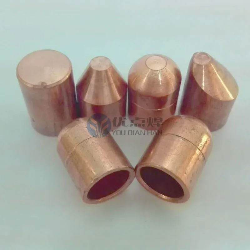 Spot welder electrode head Alumina copper electrode cap 16*23 Chrome
