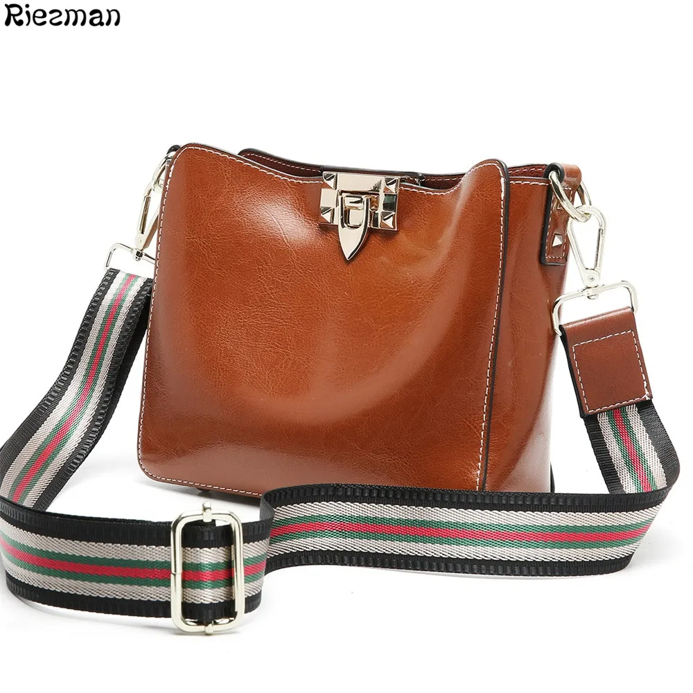 

2019 High Quality New Korean Fashion Handbags Large Capacity Crossbody Bag Cowhide Leather Women Shoulder Bag Female Bag Bolsos