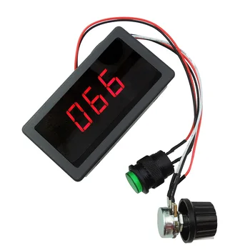 

DC 6V-30V MAX 8A Motor PWM Speed Controller W/ Digital Display Switch continuously variable Switch Control w/ Screen shell