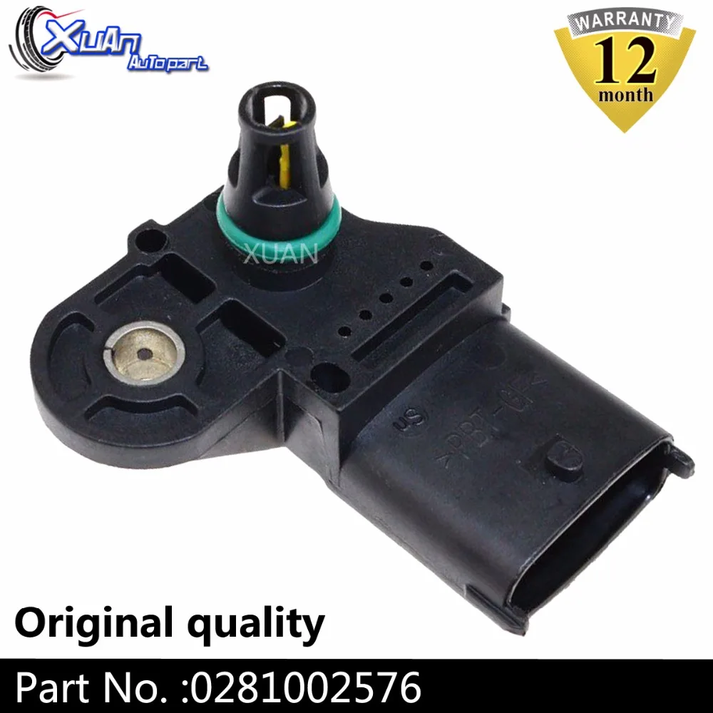 

XUAN 0281002576 Intake Air Turbo Manifold Absolute Boost Pressure MAP Sensor For RENAULT Magnum Midlum Premium 0281002743