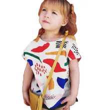 Новая детская одежда для девочек Футболка Летние жилеты с рисунком для мальчиков Брендовые футболки без рукавов для мальчиков