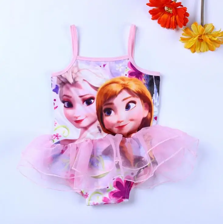 bambini costumi da bagno delle ragazze un pezzo costumi da bagno 2016 lace ruffle ragazza del