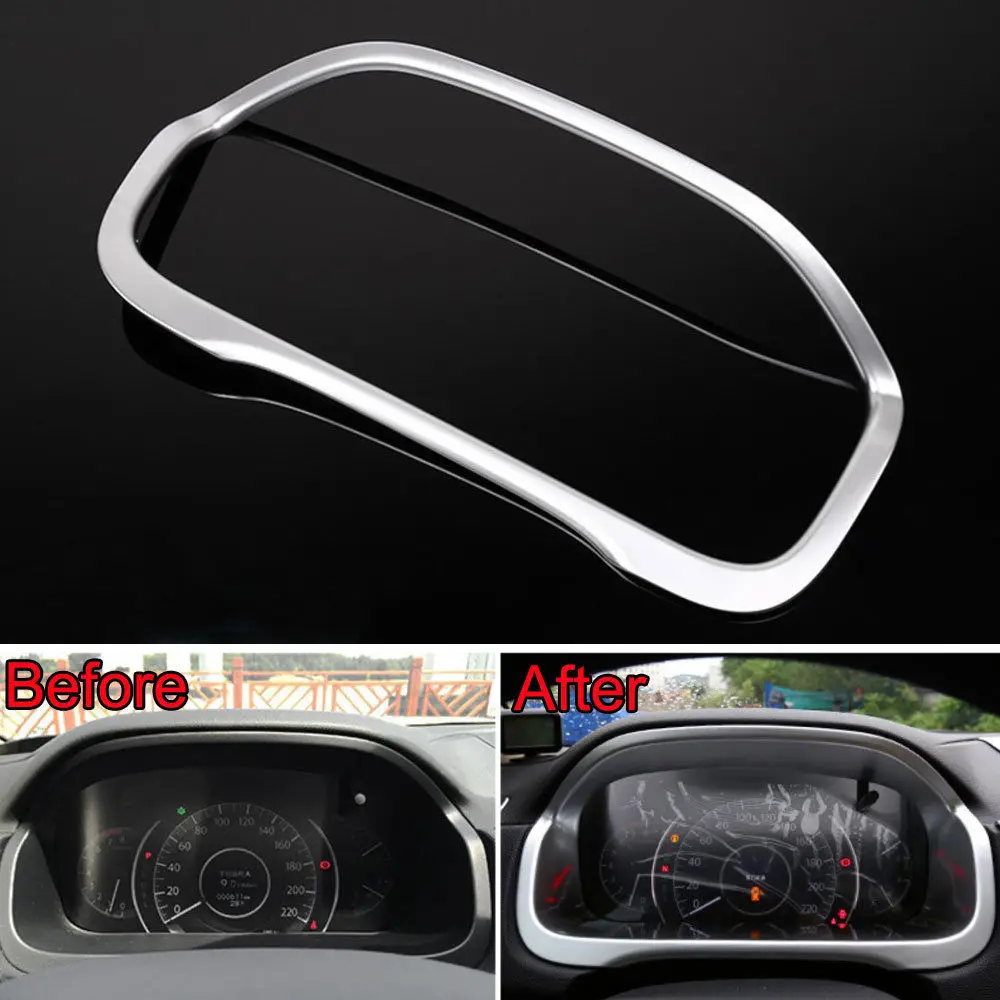 

BBQ @ FUKA 1 шт. Авто хромированная крышка приборной панели автомобиля декоративная отделка ABS наклейка подходит для CRV CR-V 2012-2015