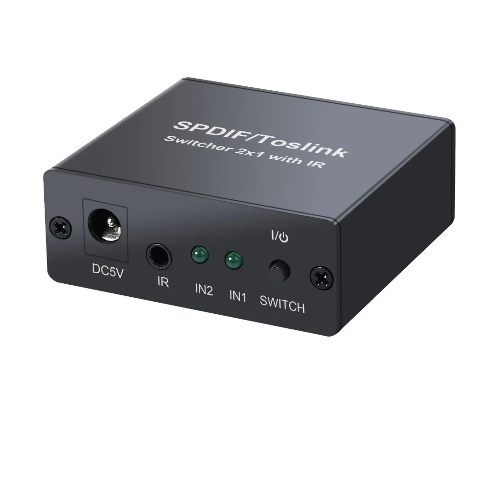 Neoteck SPDIF/Toslink Switcher 2x1 с ИК Toslink Switcher два входа один выход оптический аудио коммутатор двусторонний переключатель для DVD