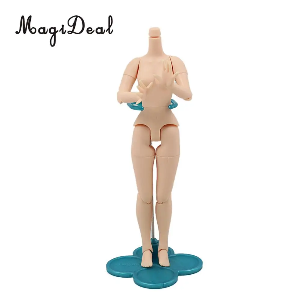 Light Brown Plastic Clover Base Display Stand Holder for 12' Neo Blythe Doll or Licca Kurhn DAL Obitsu 