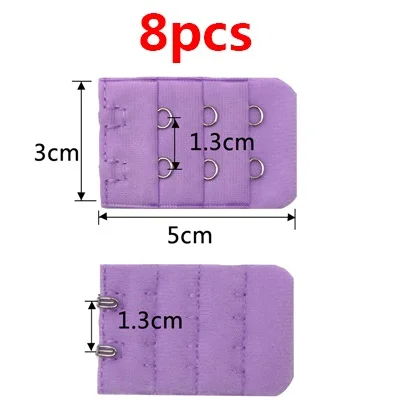 3/8 шт. мягкий бюстгальтер ремешок Застежка заменить нижнее белье Для женщин бюстгальтер расширитель 3 крючка 3 ряда Нижнее белье Intimates Bra аксессуары - Цвет: 17