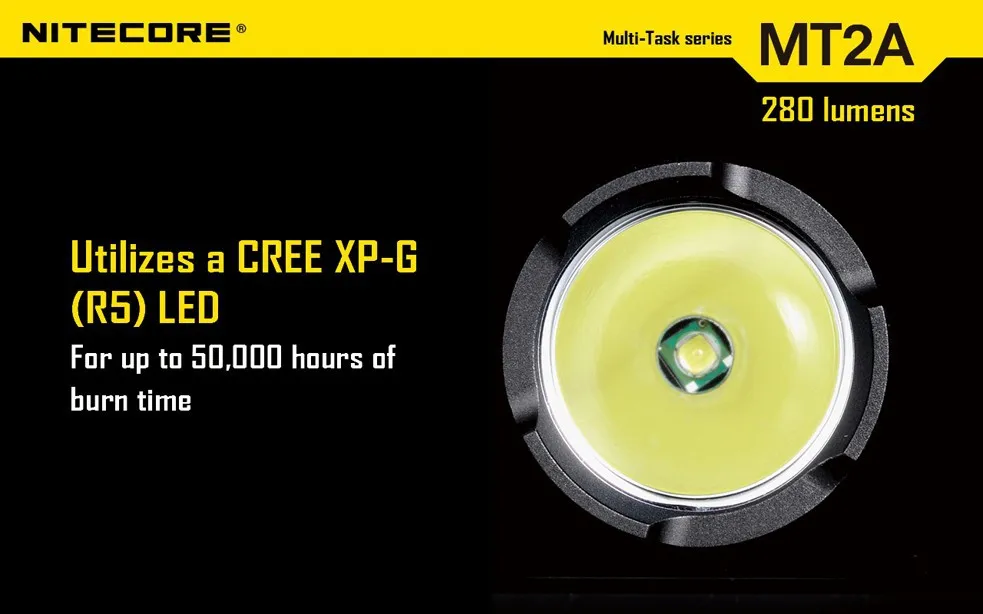 Бесплатная доставка Nitecore MT2A фонарик CREE XP-G R5 светодиодный 3 Режим фонарик 280 люмен Мини-светодиоды светильник Nitecore фонарик