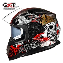 1шт GXT 8 цветов Полный открытый лицо модульный флип двойной козырек точка Capacete шлем мотоциклетный шлем