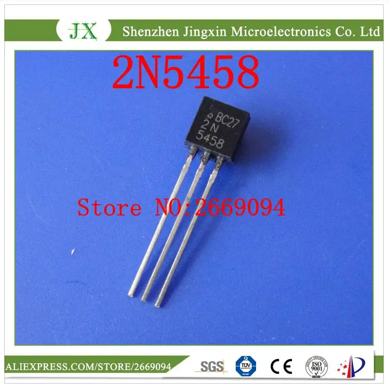 

50PCS/100PCS free shipping 2N5458 2N5458G IC JFET N-CH SS GP 25V TO92 5458 N5458 TO-92-3