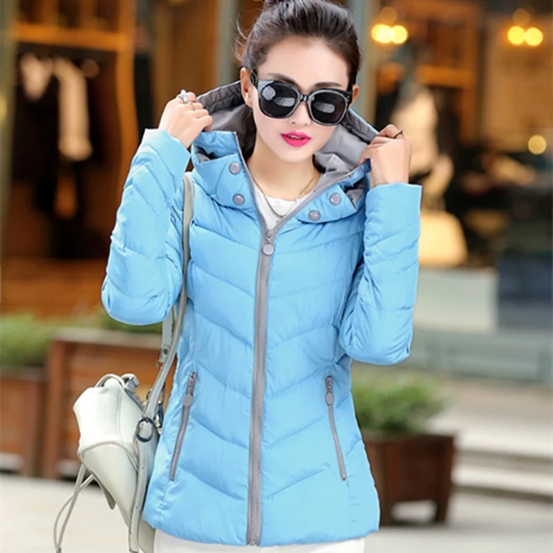 

ZOGAA Warm Winter Jacket Women Fashion Cotton Padded Parkas Casual Hooded Long Coat Thicken Zipper Slim Fit Plus Size Long Parka