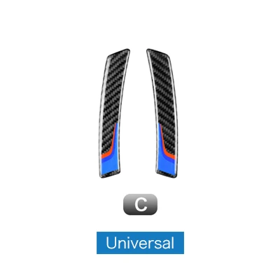 Airspeed 2 шт углеродное волокно колеса протектор автомобиля бампер стикер автомобиля анти-столкновения полоски для BMW E90 E60 E84 F10 F07 F30 F34 F01 - Название цвета: Universal for all