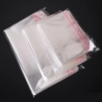 

20pcs 50x36+4cm Clear Resealable Adhesive Cellophane Bags 1.35 Mils Thick Self Sealing OPP Plastic Bag Packaging Clothing Shirts
