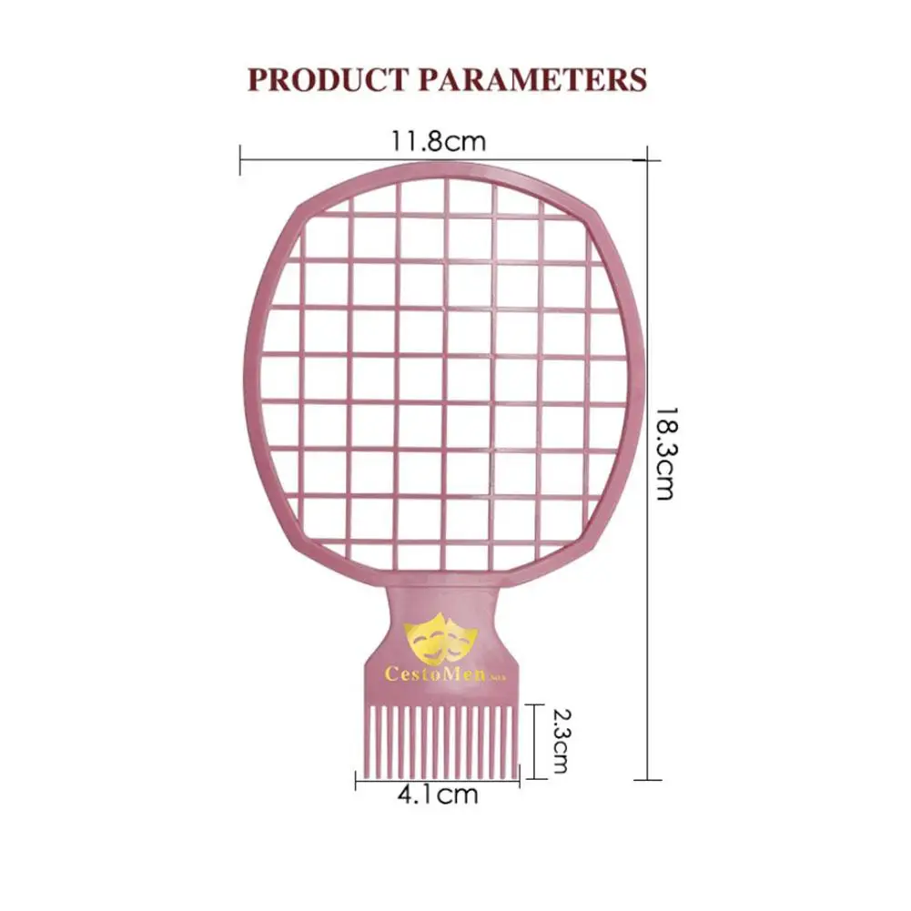 XY Fancy 2 In 1 Afro Twist Hair Comb African Men's Hairdressing Afro Comb Twist Wave Curl Brush Comb
