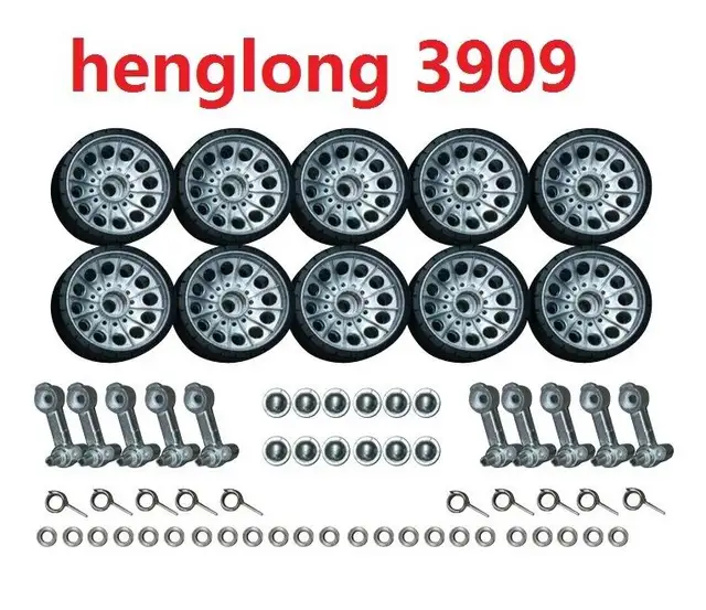 Best Price henglong 3909/3909-1 1/16 RC tank Russia T-34/85 upgrade parts metal wheels hub set /Driving wheel/Induction wheel