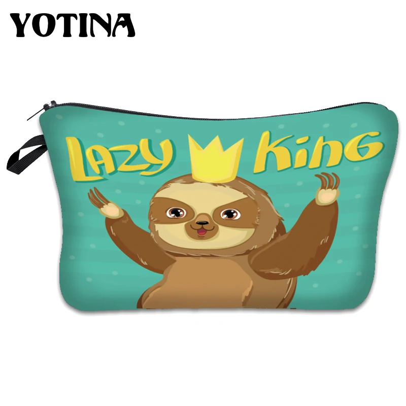 

Yotina Makeup Bags Women Cosmetic Bag With Multicolor Pattern 3D Printing neceser Toiletry Bag Travel makeup Organizer