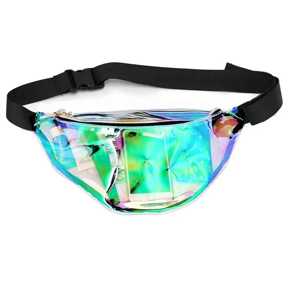 2018 New Arrival Fashion Women Men Waterproof Waist Bag Casual Shiny ...