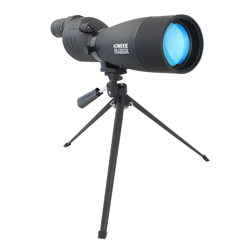 

AOMEKIE New Style 25-75X70 Zoom Spotting Scope for Birdwatching Hunting Bak4 Prism FMC Lens Monocular Telescope with Tripod