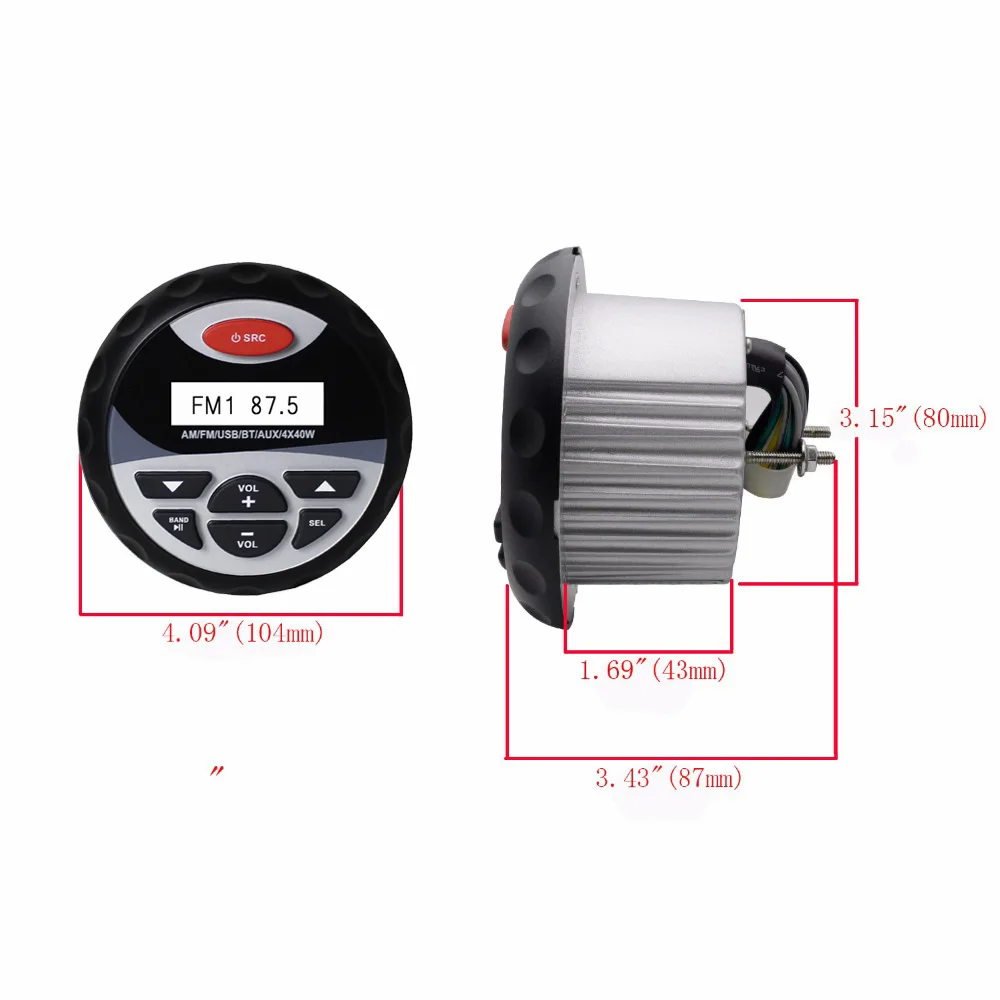 marine speakers 5 radio audio waterproof